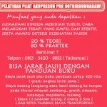 0813 3420 9852 ( Telkomsel ) Pelatihan Pijat Akupresur Profesional Nqthibbunnabawi