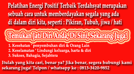 Pelatihan Energi Positif Terbaik Terdahsyat